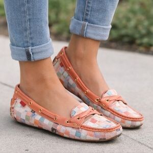 Marc Joseph New York Womens Cypress‎ Hill Coral Mosaic Slip on